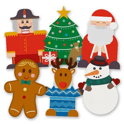 Produktbild von itenga 12x Weihnachtsbande Sticker 10 x 14 cm