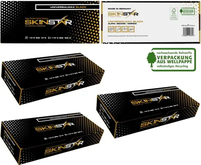 Produktbild von SKINSTAR BLACK EDITION Universal Wax Skiwachs Langlauf Ski Rennwachs 750g