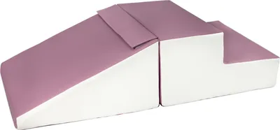 Zdjęcie produktu dla Mini Zjeżdżalnia Komplet 2 Dużych Klocków Piankowych (Kolor: Biały, Szary, Fioletowy)
