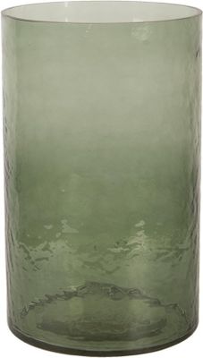 Clayre & Eef Windlicht Ø 15x25 cm Grün Glas Rund