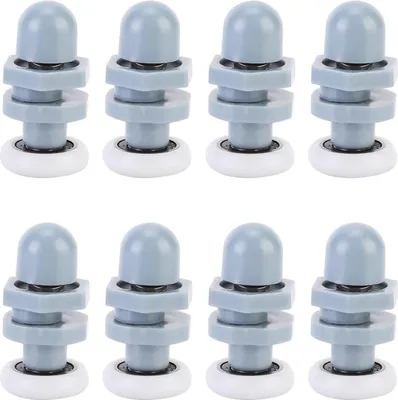 Produktbild von Stück langlebige Duschtürschienen aus Kunststoff, Gleitschienenrolle, Badezimmerglas für Ersatzteile (20 mm)