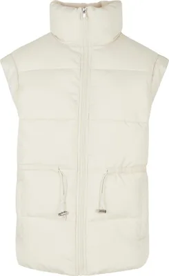 Produktbild von Urban Classics Ladies - Waisted Puffer Weste sand - XL