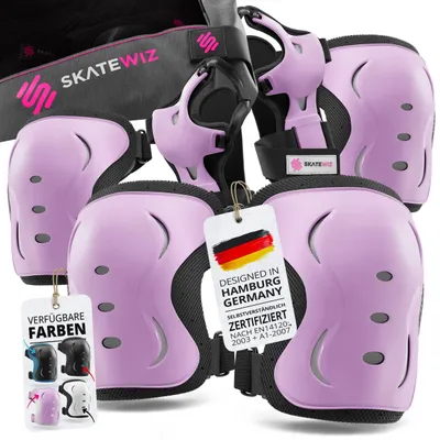 Obrázek produktu pro SKATEWIZ Knee Pad Set Kids Skateboard Protection Inliner Protectors - chrániče pro děti - německá značka