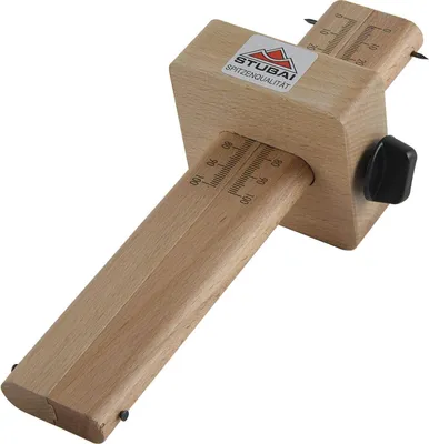 Image de STUBAI Mètre à tartiner double Pièce de mesure. 150 mm 220 mm