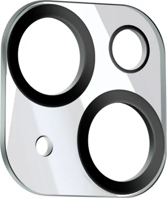 Obrázok produktu pre 9H sklenená fólia na fotoaparát pre iPhone 15 a 15 Plus Enkay Edge Black