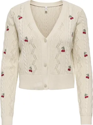 Produktbild von ONLY Onlbirtie Ls Emb V-Neck Cardigan Nca KNT
