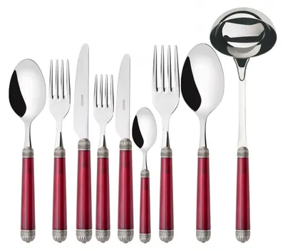 Immagine prodotto di DORICO Ghiera Argento Anticato, Posate Set 75 Pz, Scatola Gallery, Casa Bugatti
