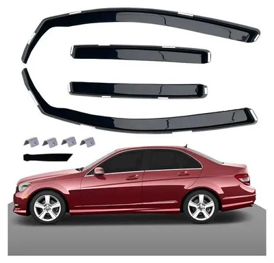 Image de Lot de 4 déflecteurs d'air pour Mercedes Classe C W204 (2008-2014)