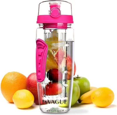 Produktbild von LA VAGUE VITALITY - Trinkflasche mit Einsatz PINK Größe: 900ml