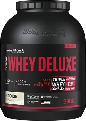 Produktbild von Body Attack 500-57, Pulver, Molkenproteinkonzentrat, Kekse, L-Alanin, L-Arginin, L-Asparaginsäure, L-Cystein, L-Glutaminsäure, L-Glutamin, L-Glycin,..., C, B2, B6, B1, E, B12, 40,5 g