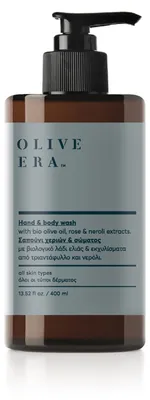 Produktbild von Olive Era Hand & Body Wash Bio-Olivenöl 400ml | Sanfte Reinigung Mandarine