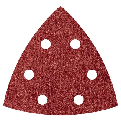 Image de Feuille De Ponçage Triangulaire Auto-adhésive Pour Bois/métal Gr240 95 Mm, 5 Unités