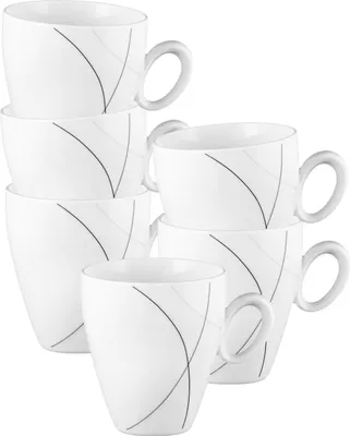 Produktbild von Seltmann Weiden Trio Highline Becher mit Henkel 0,3 l 6er Set