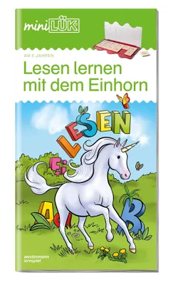 Zdjęcie produktu dla miniLÜK. Lesen lernen mit dem Einhorn