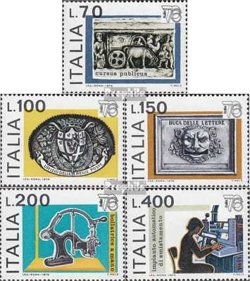Produktbild von Briefmarken Italien 1976 Mi 1541-1545 (kompl.Ausg.) postfrisch Briefmarkenausstellung