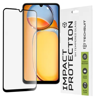 Produktbild von Techsuit Schutzglas für Xiaomi Redmi 13C/Poco M6 - Schwarz KP29991
