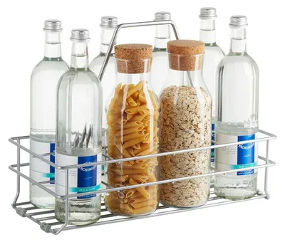 Produktbild von Flaschentragekorb mit Bodengleitern für 8 Flaschen