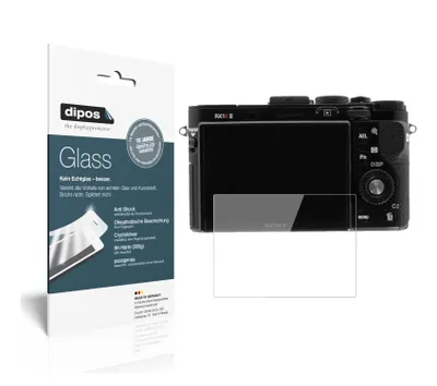 Produktbild von 2x Schutzfolie für Sony Cyber-Shot DSC-RX100 VII - Anti-Shock 9H Folie dipos Glass Kunststoffglas