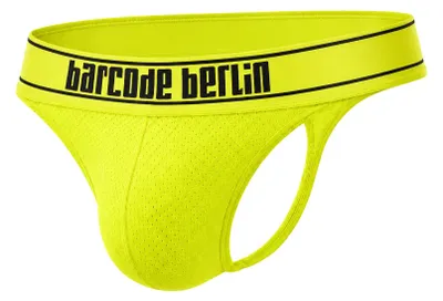 Immagine prodotto di Barcode Berlin - Intimo da Uomo Mutandine a perizoma - Thong Iver Neongreen - 1x Taglia S