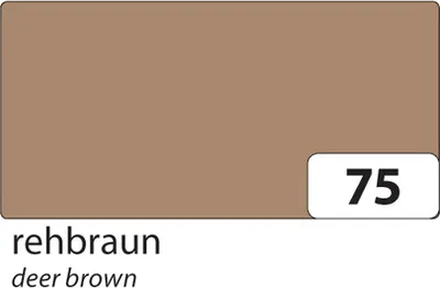 Produktbild von Folia Tonpapier 220g/m² 50x70 - 25 Bögen – rehbraun