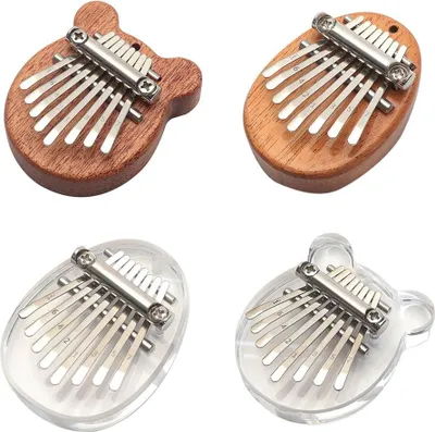 Produktbild von 8-Ton-Mini-Daumenklavier, tragbares Finger-Holzmusikinstrument für Kinder, Anfänger und Profis
