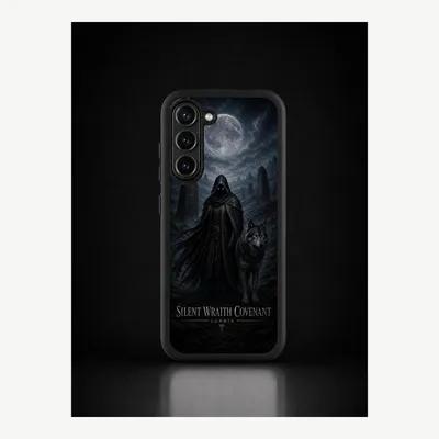 Productafbeelding van Samsung S23 hoesje, telefoonhoesje, beschermhoesje, case met het motief "Schaduwgeest" – LUNØIR ©
