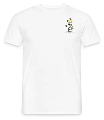 Produktbild von Spreadshirt Peanuts Woodstock Brustmotiv Männer T-Shirt, 5XL, Weiß