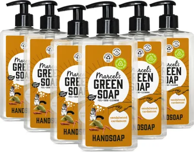 Image de MARCEL'S GREEN SOAP Handseife Santal & Cardamome 500ml x 6 Multipack
