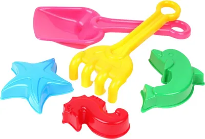 Produktbild von TechnoK TEH2254 02254 Schaufel+Harke+3Formen