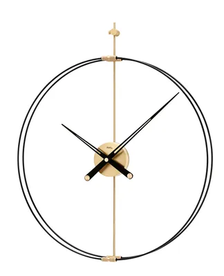 A modern wall clock with a minimalist design.