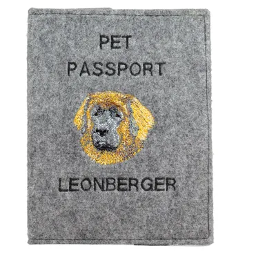 Obrázok produktu pre Art-Dog Obal na doklady – Leonberger – s výšivkou