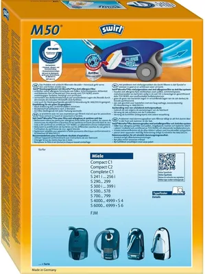 Produktbild von Staubsaugerbeutel M 50, mit MicroporPlus-Filter VE=3x4 Stück
