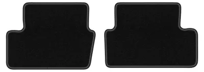Image de Tapis arrière en moquette pour Nissan Qashqai J10 I 2006-2013 (crossover) – 2 pièces, noirs, sur mesure – Wielganizator LUX