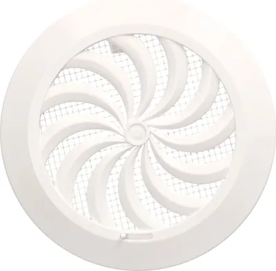 Immagine prodotto di Griglia di ventilazione KOTARBAU® 100 mm bloccabile con zanzariera rotonda bianca