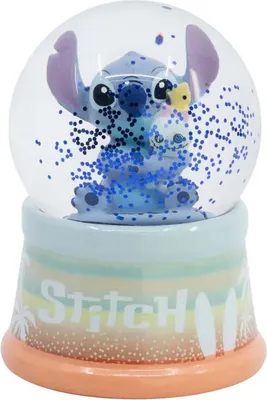 Produktbild von Disney Lilo und Stitch mini Glaskugel Schneekugel 9 x 7 cm