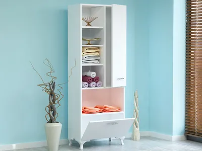 Image de Skye Decor, Sezen- Sezen DEC, Blanc, Armoires à chaussures, 163,6x60x31,5 cm, 100% panneau de particules mélaminé
