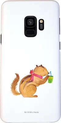 Produktbild von Mr. & Mrs. Panda Samsung Galaxy S9 Handyhülle Eichhörnchen Smoothie - Weiß - Geschenk, Streifenhörnchen, Cover, Lustige Sprüche, Abnehmen, Diät, Hülle, Smartphone