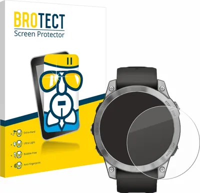 Produktbild von BROTECT Schutzglas für Garmin Fenix 7 (47 mm) Schutzfolie Panzer Folie Glas Display Schutz klar