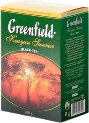 Produktbild von Greenfield Schwarzer Tee Kenyan Sunrise lose 200g Schwarztee black tea