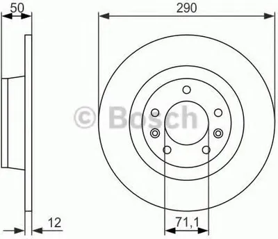 Produktbild von BOSCH Bremsscheiben (2 Stück)  0 986 479 311