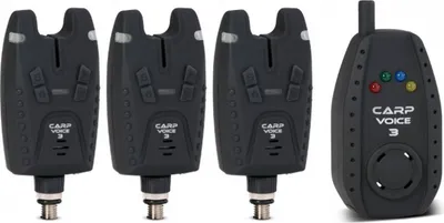 Zdjęcie produktu dla Detektory brań Saenger Carp Voice 3 zestaw 3+1