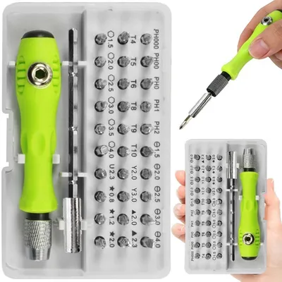 Produktbild von 32-teiliger Präzisions-Bit-Schraubendrehersatz mit Magnet