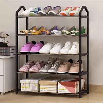 Produktbild von Solidchoice – Teleskopischer Schuhrek für 15 Paar Schuhe, aus Metall