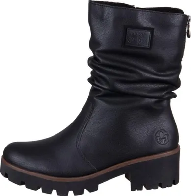 A black boot on a white background.