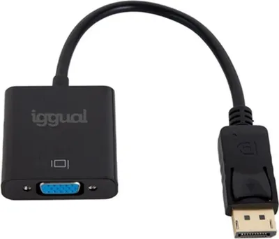 Immagine prodotto di iggual IGG319062, 0,2 m, DisplayPort, VGA (D-Sub), maschio, femmina, diretto