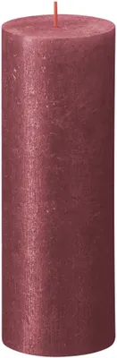 Produktbild von Bolsius Rustik Shimmer Kerze Rot 190/68mm