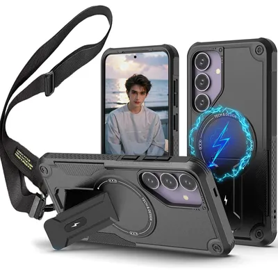 Produktbild von Magnetische Hülle für das Galaxy S25 FE mit integriertem, verstecktem Ständer
