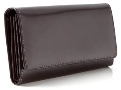 Produktbild von Violett große Damen Lederbrieftasche, Damen Leder Geldbörse Belveder BW59