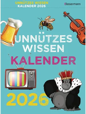Produktbild von Unnützes Wissen Kalender 2026. Der beliebte, aber überflüssige Abreißkalender