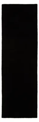 Image de carpetfine Tapis de laine Gabbeh Lola Coureur noir 75x240 cm | Tapis moderne pour le salon et la chambre à coucher